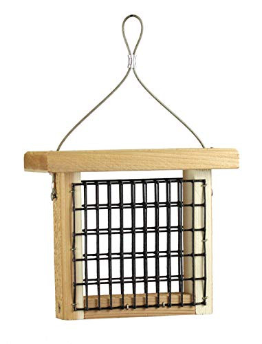 Kettle Moraine Cedar Single Suet Cake Bird Feeder with Hanging Cable