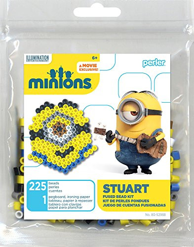 Perler Beads 80-52988 Minions Stuart Activity Trial Size Kit, Yellow