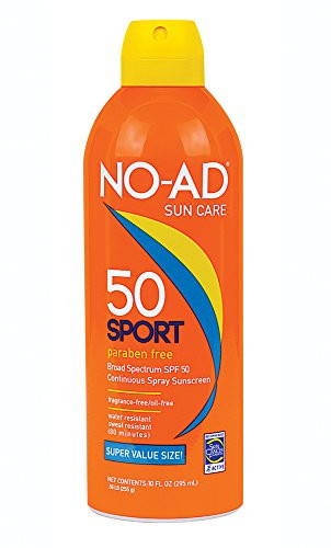 NO-AD Sport SPF 50 Continuous Spray  10 Ounce