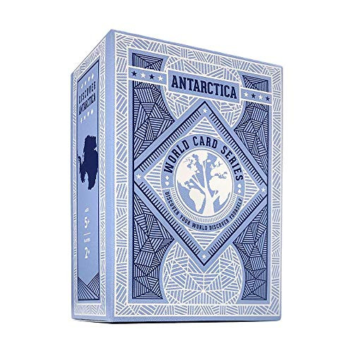 World Card Series Antarctica Continent Deck - Geography Playing Card Game - Education  Travel  Adventure for Kids  Adults  Family