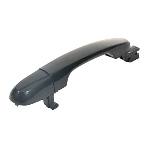 ZENITHIKE Smooth Black Door Handle Exterior Rear Passenger Right Side for Select 2005-2010 for Kia Sportage