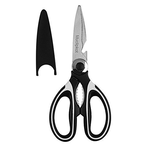 Muclipkot Ultra Sharp Premium Heavy Duty Kitchen Shears and Multi Purpose Scissors