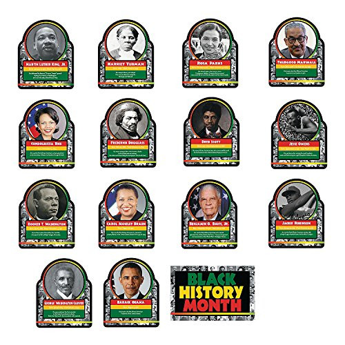 Fun Express Black History Learning Charts - 15 Pieces - Educational and Learning Activities for Kids