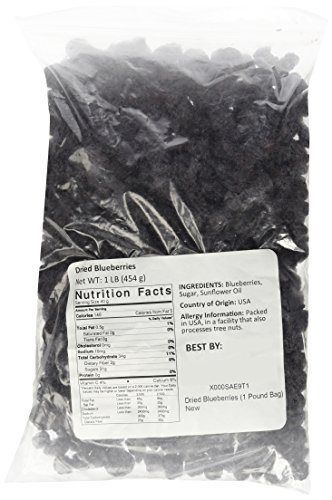 Dried Blueberries  1 Pound Bag