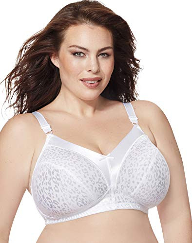 JUST MY SIZE Women s Satin Stretch Wirefree Bra White