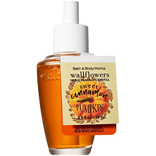Bath and Body Works Sweet Cinnamon Pumpkin Wallflowers Home Fragrance Refill 0.8 Fluid Ounce Bath and Body Works Sweet Cinnamon Pumpkin Wallflowers Home Fragrance Refill 0.8 Fluid Ounce