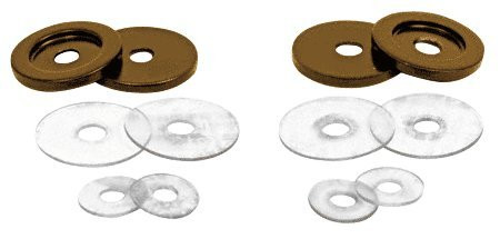 CRL Oil Rub Bronze Replacement Washers for Back-To Back Solid Pull Handles - Set