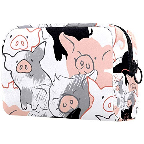 Cosmetic Bag Purse Size Makeup Bag for Women Toiletry Travel Bag  Makeup Organizer  Cosmetic Bag for Girls Zippered Pouch Cute pig