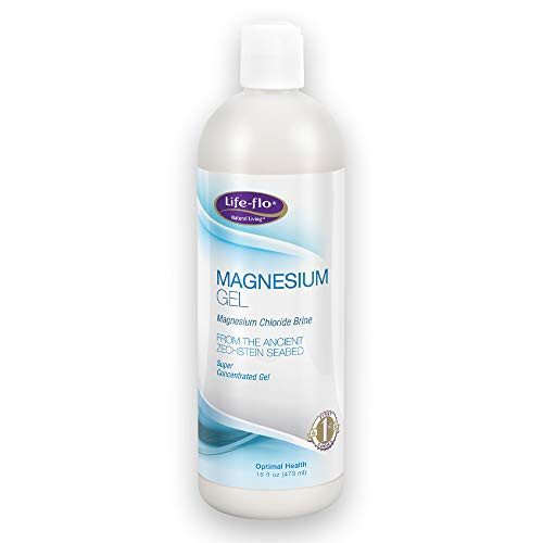 Life-flo Magnesium Body Gel   Pure Magnesium Chloride Soothes  and  Relaxes Muscles  and  Joints   Perfect for Massages   16 oz
