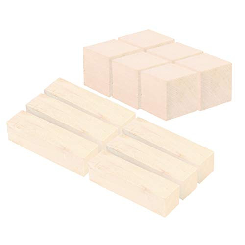 Healifty 12 Pcs Wooden Cubes Wood Square Blocks Rectangle Unfinished Wood Puzzle Making Crafts DIY Projects Accessories for Painting DIY Art Craft