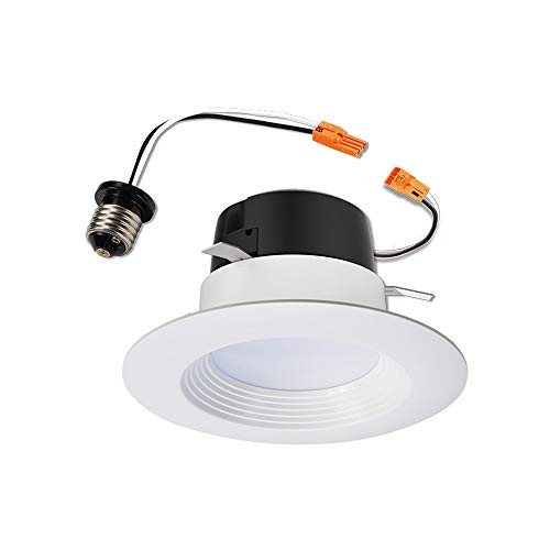 Halo LT460WH6930R-CA LT 4 in. White Integrated Recessed Retrofit  3000K Soft  Title 20 Compliant LED Downlight Trim