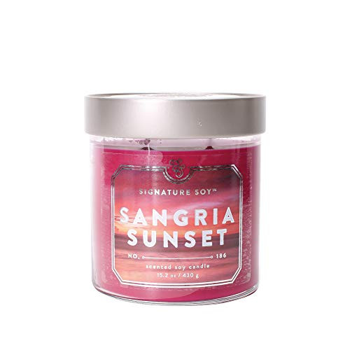Signature Soy Sangria Sunset Large Jar  15.2 oz. Candle