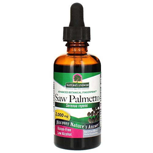 Natures  Answer Saw Palmetto Berry with Organic Alcohol  2-Fluid Ounces   Prostate Support   Natural Urinary Health   Promotes Hair Growth
