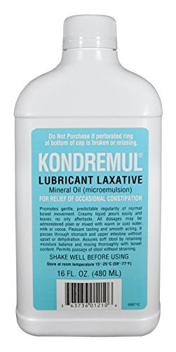 Kondremul Lubricant Laxative Plain  Mineral Oil  16 Fluid Ounce Bottle by Kondremul