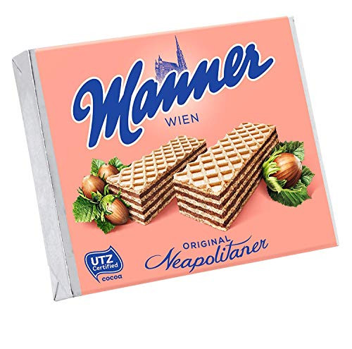 Hazelnut Cream Filled Wafers  Manner  72g
