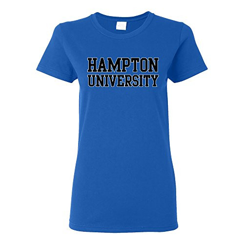 LS01 - Hampton Pirates Basic Block Womens T-Shirt - X-Large - Royal