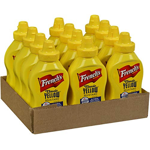 French s Classic Yellow Mustard Squeeze Bottle  12 oz  Pack of 12