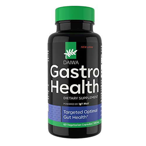 Daiwa Gastro Health  Natural Digestion Aid Supplements for Digestive  and  Immune Support  Powered by IgY Max - Digestion Supplement for Gut Health Support  60 Count