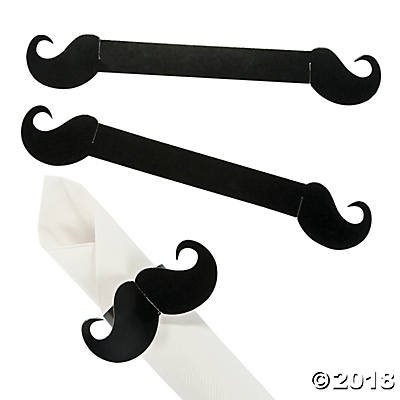 48 Mustache Moustache Napkin Rings for Party Decorations or Favors