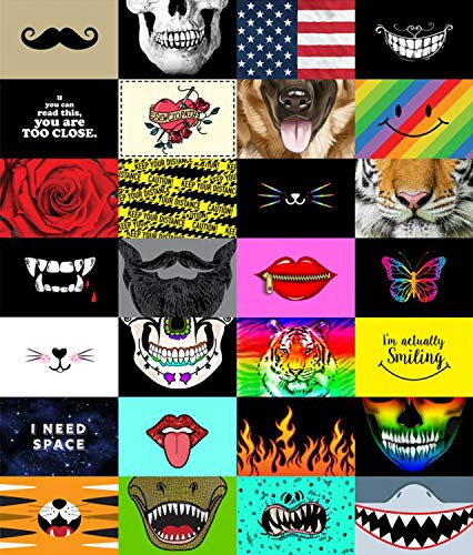 Timeless Treasures I m Actually Smiling Digital Multicolor 36in Panel 9in x 6in Blocks Premium Quality 100 percent Cotton Fabric by The Panel.