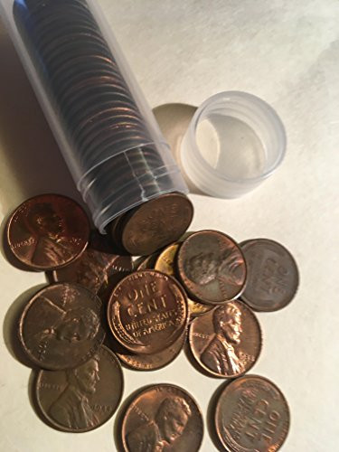 Roll of All AU BU Uncirculated Red Brown RB Full Wheat Stalks Lincoln Wheat Back Cents 50 Pennies Quality Coins