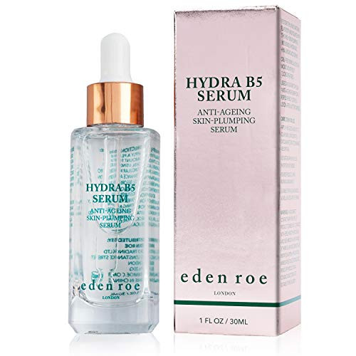 Eden Roe Hydra B5 Serum with Hyaluronic Acid Vitamin B5 Complex  Skin Plumping  Anti-Ageing Formula  Soft Skin with a Healthy Glow