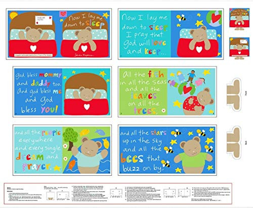 Huggable  and  Loveable Sleep Soft Book Panel 4612P from Studio E by The Panel