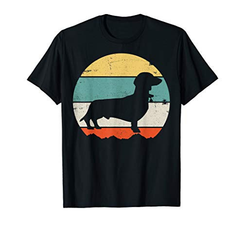 Dachshund Wiener Cute Dog Puppy Owner Retro Vintage Gift T-Shirt
