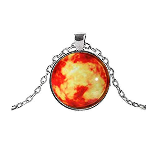 Sunshine Venus Silver Necklace Planet Gift  Science Teacher Gift  Solar System  Astronomy Gift  Hot Planet