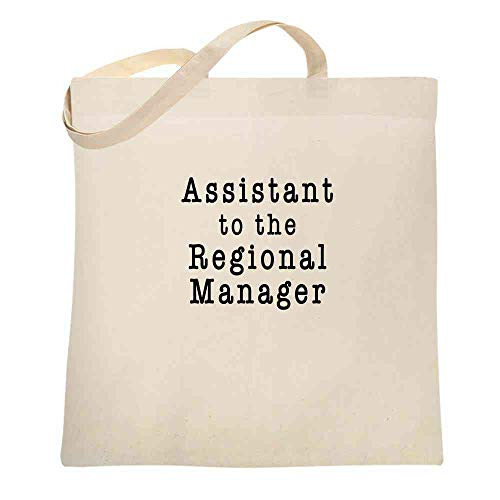 Assistant To The Regional Manager Funny TV Costume Natural 15x15 inches Large Canvas Tote Bag Women