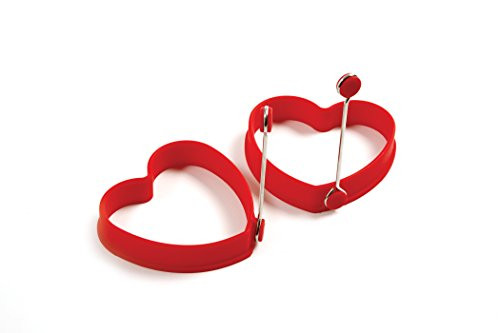 Norpro Silicone Heart Pancake/Egg Rings, 2 Pieces