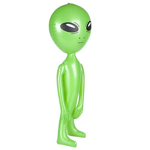 Rhode Island Novelty 36" Green Alien Inflate Pretend Play Toy Products