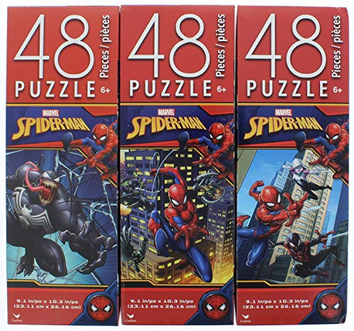 3 Pk. Marvel Spiderman 48 Piece Puzzles  Assorted Designs