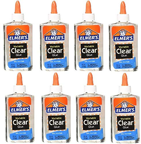 Elmer s E305 Washable School Glue  5 oz Bottle  8 Pack  Clear