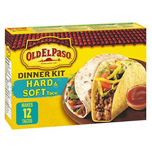 Old El Paso Hard and Soft Taco Kit  12ct  340g Imported from Canada