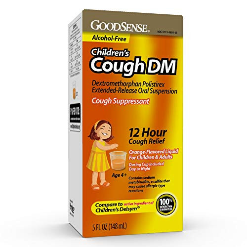 GoodSense Children s Cough Suppressant DM  Orange Flavor  Cough Medicine For Kids  5 Fluid Ounce