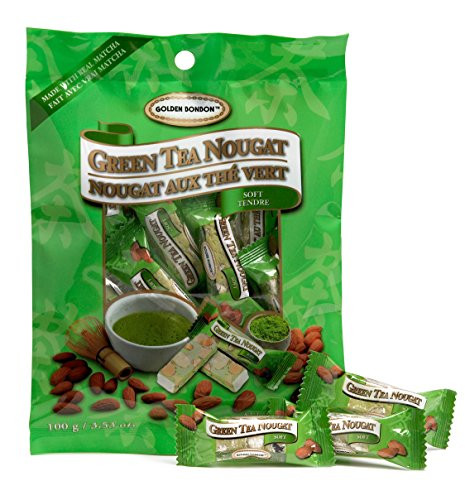 Golden BonBon Green Tea Nougat    soft  3.53 oz- Pack of 2