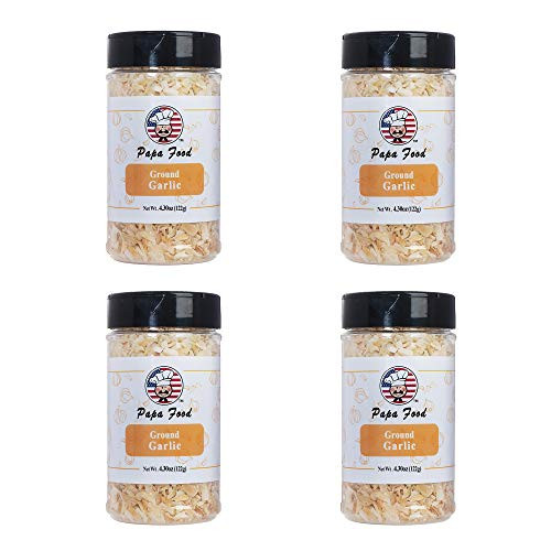 Papa Food All Natural Premium ?Garlic Ground  4.3 ounces 4 Bottle