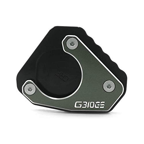 Worldmotop Motorcycle Kickstand Pad Support Kickstand Foot Pad for BMW G310GS 2017 2018 2019 Side Stand Plate Pad titanium