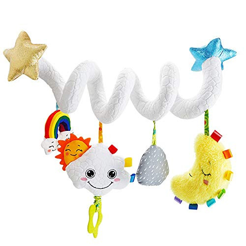 Wlolo Baby Pram Crib Activity Spiral Plush Toys Hangings Rattle Toy  and  Travel Activity Toy