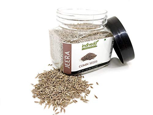 Indiveda All New Natural Whole Cumin Seeds  Jeera  Spice  100 Grams  3.05 oz