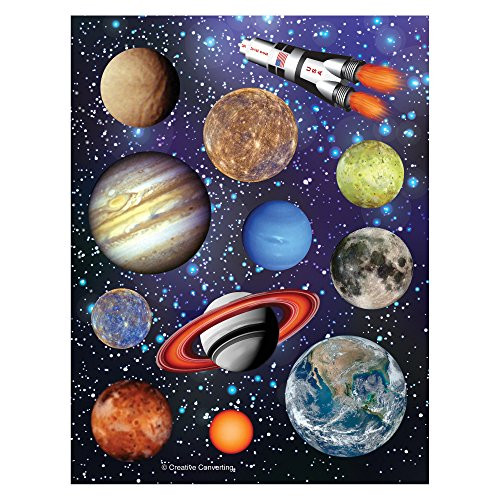 Creative Converting Space Blast Sheet of Stickers (4 Count)