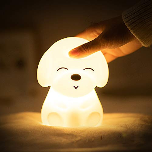 Kids Night Light  Soft Silicone Puppy Dog Night Lamp Baby Nursery Nightlight Rechargable  Color Changing Bedside Night Light for Children Infant Toddler Teen Girls Boys with Sleep Timer Kids Night Light  Soft Silicone Puppy Dog Night Lamp Baby Nursery Nightlight Rechargable  Color Changing Bedside Night Light for Children Infant Toddler Teen Girls Boys with Sleep Timer