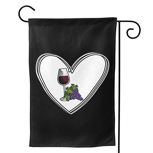 Lplpol Will Remove for Wine Garden Flag  Vertical Double Sided Polyester Yard Flag Banner Lawn Outdoor Decoration  12x18 Inch  M2738
