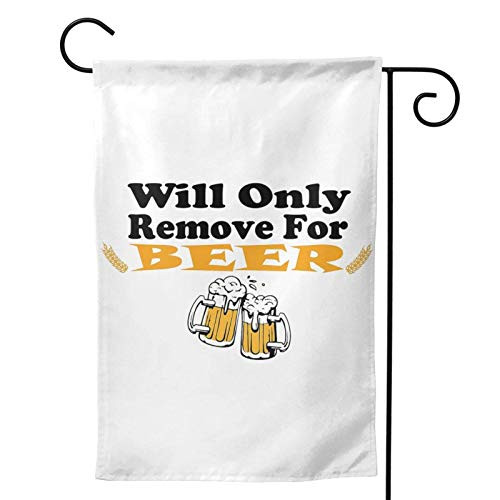 Lplpol Will Only Remove for Beer Garden Flag  Vertical Double Sided Polyester Yard Flag Banner Lawn Outdoor Decoration  12x18 Inch  M1534