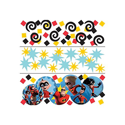 Disney Pixar Incredibles 2 Superhero Birthday Party Table Decoration Sprinkle Confetti