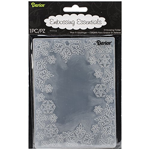 Darice EB12-19135 Embossing Folder, 4.25 by 5.75-Inch, Snowflake Trim