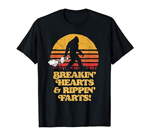 Sasquatch Breakin Hearts and Rippin Farts! Funny Bigfoot Sun T-Shirt Sasquatch Breakin Hearts and Rippin Farts! Funny Bigfoot Sun T-Shirt