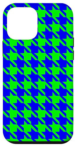 iPhone 12 mini Houndstooth Pattern Checkered Blocks Retro Vintage Phone Case