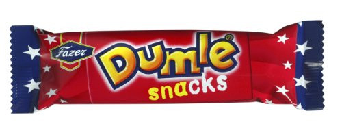 5 Bars x 40g of Fazer Dumle Snacks - Original - Finnish - Milk Chocolate with Soft Toffee filling